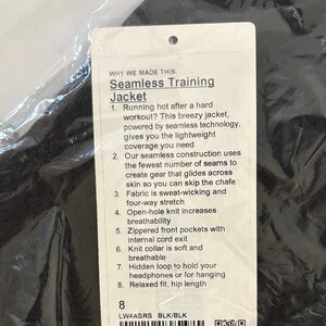 lululemon athletica Black Seamless Training Jacket